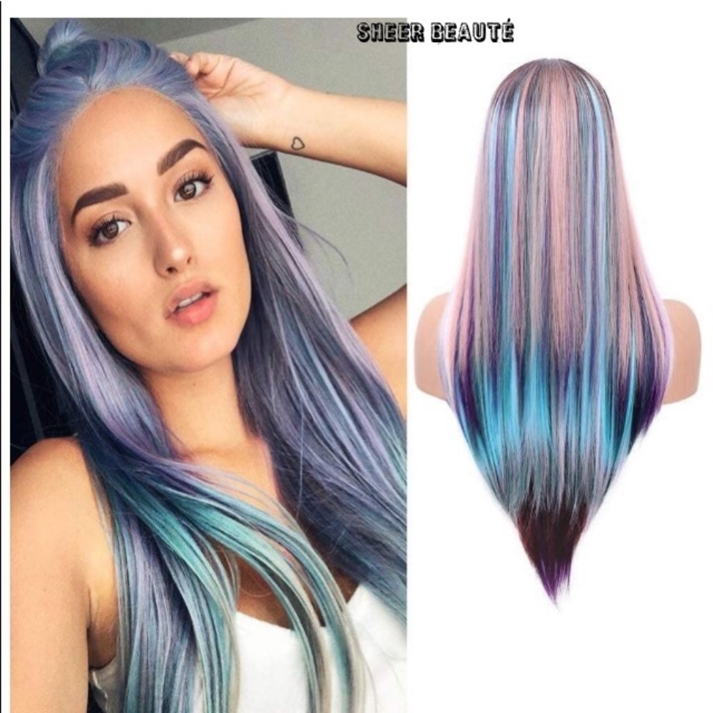 Sheer Beauté 22 Inch Rainbow Straight Wigs
